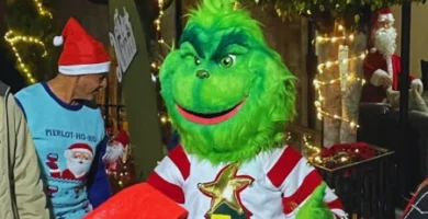 show de botarga del grinch para fiestas de navidad