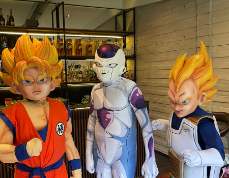 show de botargas dragon ball z para fiestas infantiles